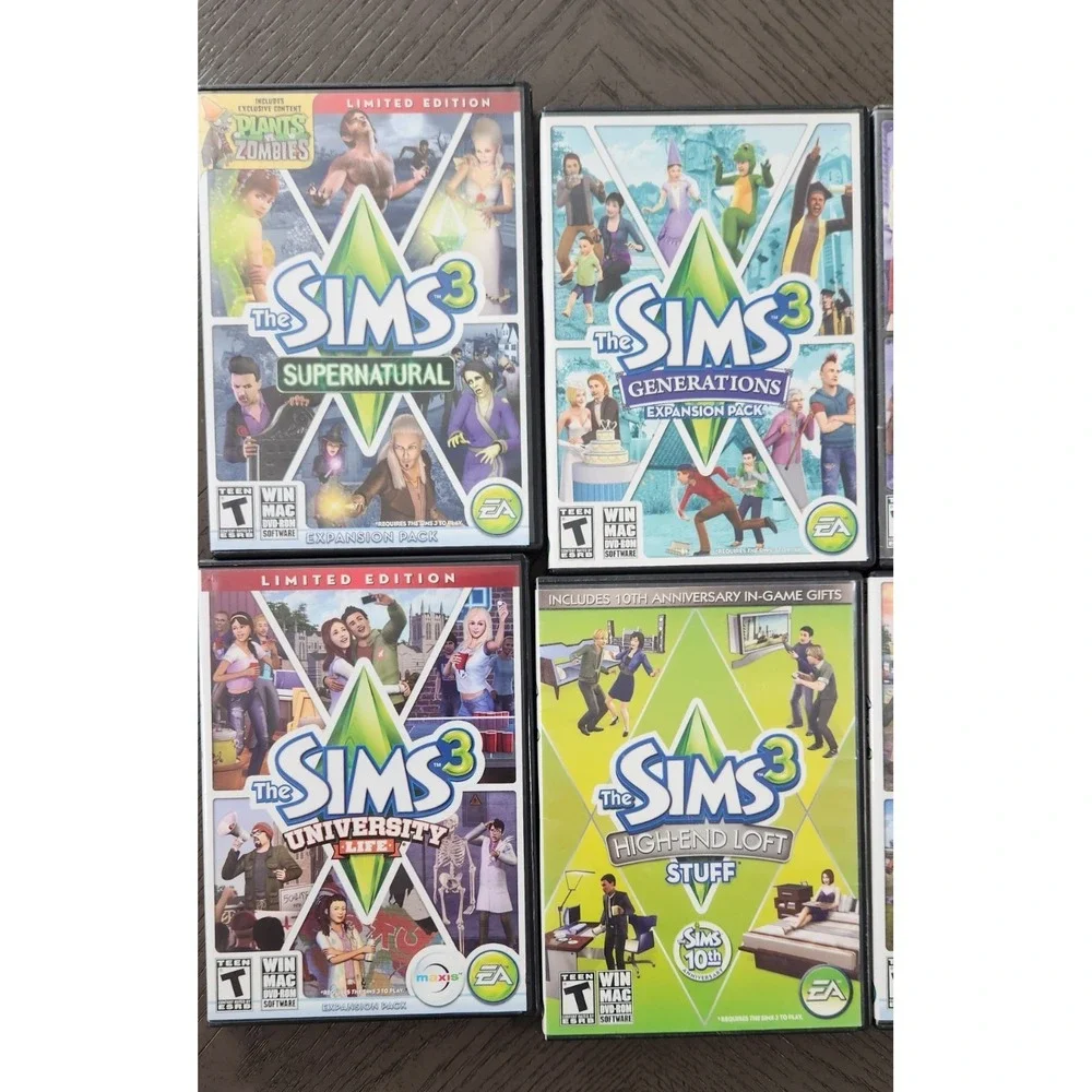 The Sims 3 PC Mac Expansion Stuff Pack Lot Supernatural Seasons Generations 6pk